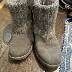 Cozy Gray Ankle Boots